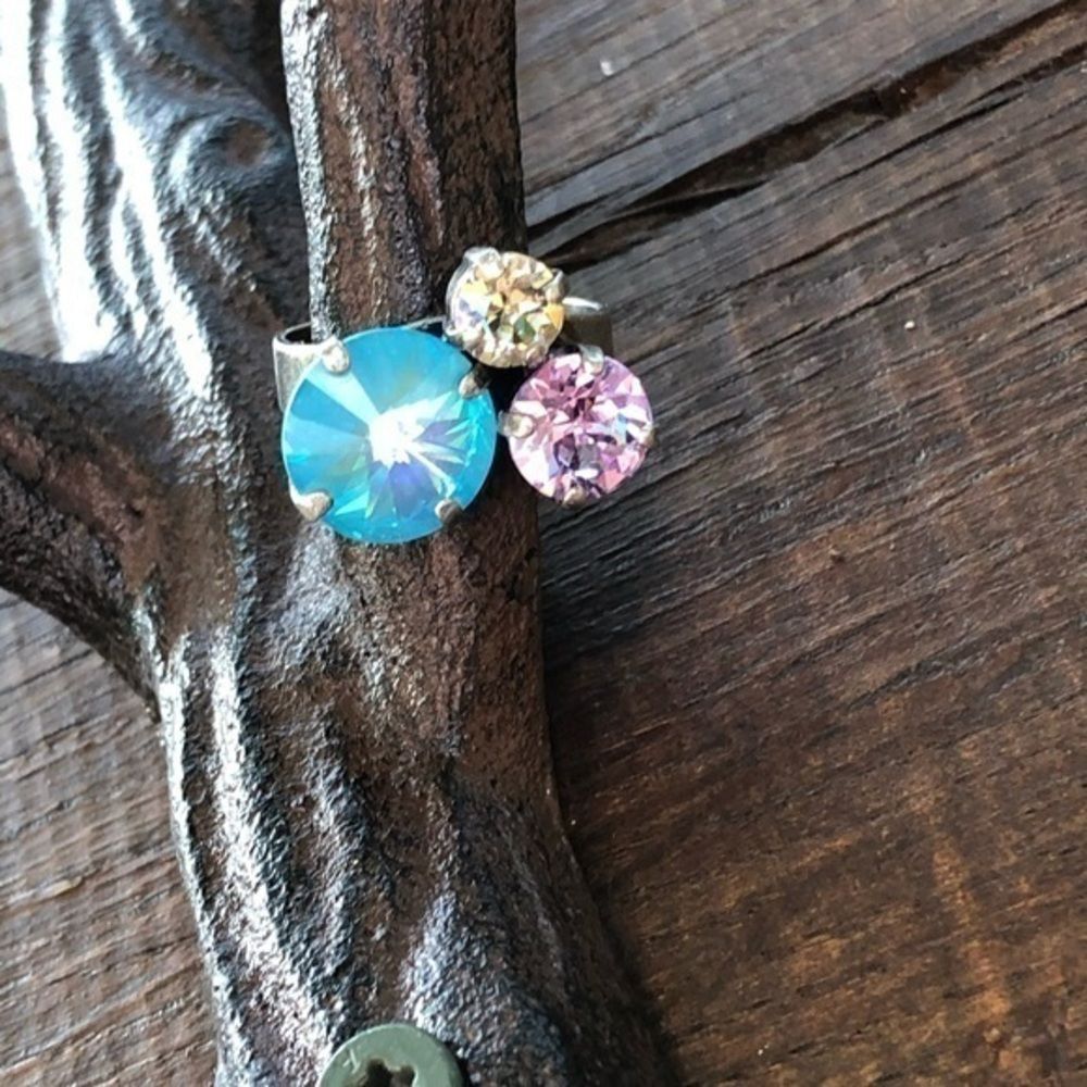 Adjustable Rhinestone Ring